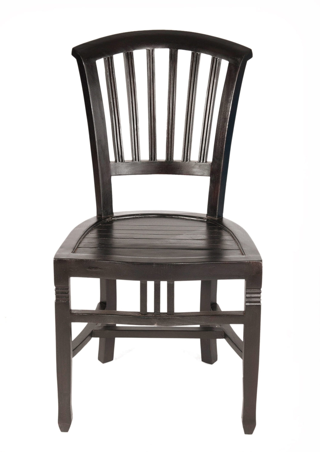 Stuhl Brettsitz | Sitzhöhe 47 cm, Sitzbreite vorne 48, hinten 35 cm, Sitztiefe 44 cm, Beinstärke 4x4 cm, ohne Kissen