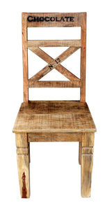 Stuhl, 2er-Set Brettsitz | Sitzhöhe 46 cm, Sitztiefe 41 cm, Sitzbreite 45 cm, Maximal Belastung 100 kg
