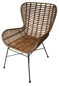 Stuhl  Sitzschale Rattan