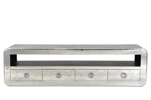 Lowboard 4 Schubladen, 1 offenes Fach | Fachmaß 190x40x17 cm, Schubladeninnenmaß 39x32x12,5 cm