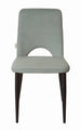 Tom Tailor Stuhl, 2er-Set  T-Velvet Chair, Sitz und Rücken gepolstert, celadon | Bezug 100% PES, TOM TAILOR Flaglabel seitlich, Gestellstärke 25x25 mm, Sitzhöhe 47 cm, Sitzbreite 46 cm, Sitztiefe 47 cm