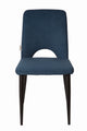 Tom Tailor Stuhl, 2er-Set  T-Velvet Chair, Sitz und Rücken gepolstert, ink blue | Bezug 100% PES, TOM TAILOR Flaglabel seitlich, Gestellstärke 25x25 mm, Sitzhöhe 47 cm, Sitzbreite 46 cm, Sitztiefe 47 cm
