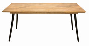 Tom Tailor Tisch 180x90 cm  T-Soho Table Large, 4 Metallbeine | Plattenstärke 25 mm, angeschrägte Kante, schweizer Kante, Zarge 50 mm