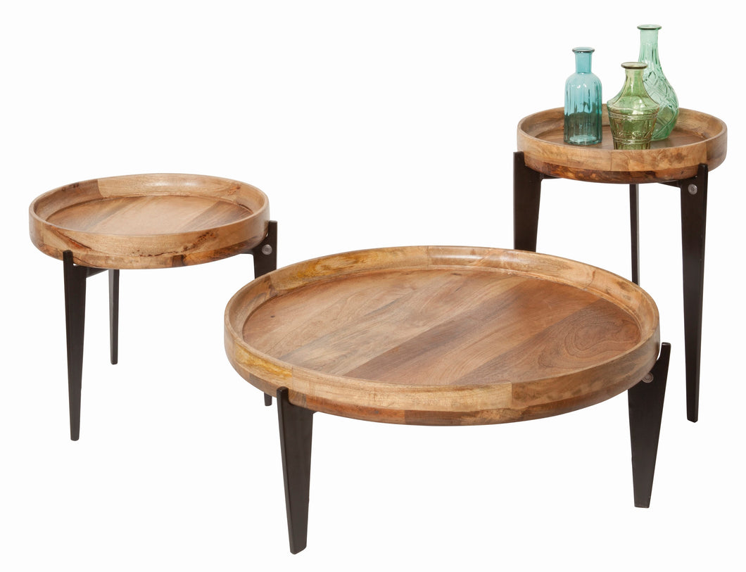 Tom Tailor Couchtisch T-Tray Table Large, Tischplatte als Tablett verwendbar | TOM TAILOR Knopf auf Metallgestell