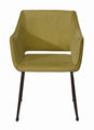 Tom Tailor Armlehnstuhl, 2er-Set  T-Velvet Armchair, gepolstert, Gold Mustard | Bezug 100% PES, TOM TAILOR Flaglabel seitlich, Gestellstärke 25x25 mm, Sitzhöhe 47,5 cm, Sitztiefe 57 cm, Sitzbreite 40 cm, Höhe der Armlehnen 66 cm, Rückenhöhe 36 cm