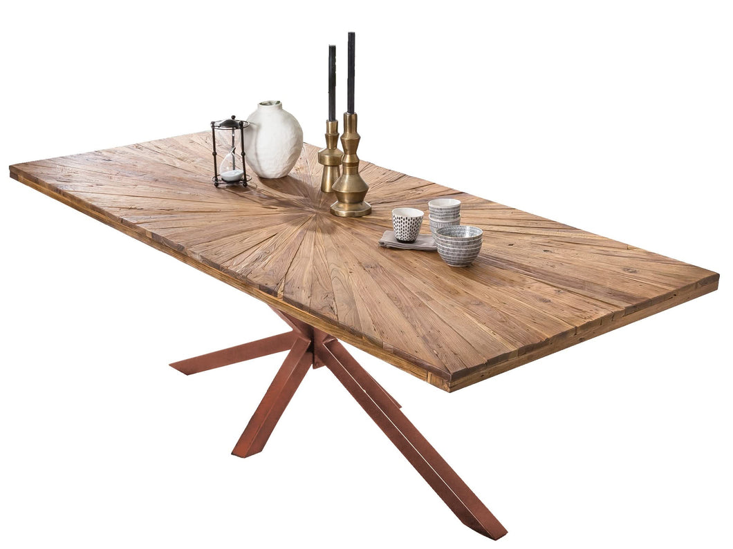 Tisch 240x100 cm Platte Teak 