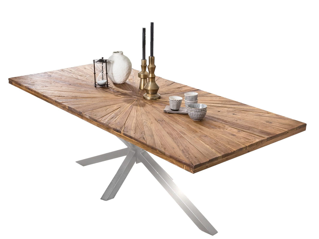 Tisch 200x100 cm Platte Teak 