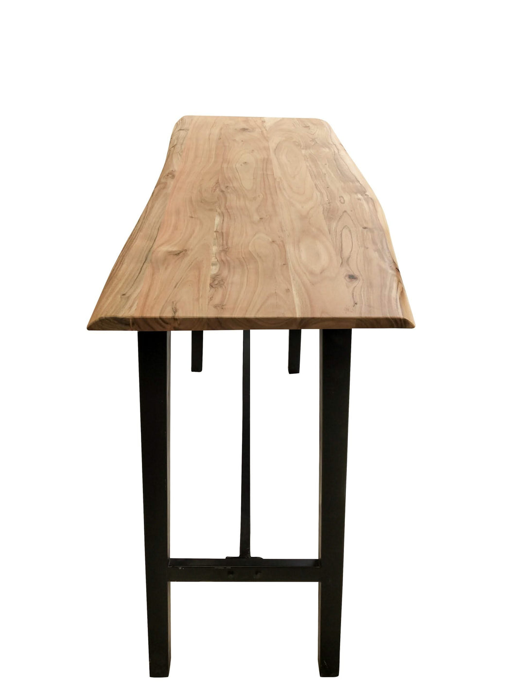 Stehtisch 124,5x51 cm mit Baumkante wie gewachsen