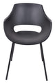 Stuhl, 2er-Set  schwarz | Sitzhöhe 45,5 cm, Sitztiefe 44 cm, Sitzbreite 40 cm