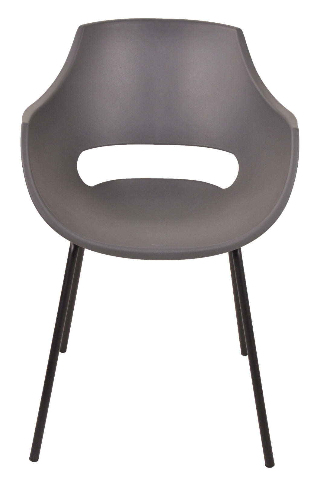 Stuhl, 2er-Set  grau | Sitzhöhe 45,5 cm, Sitztiefe 44 cm, Sitzbreite 40 cm