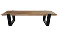 Couchtisch 130x60 cm  mit unregelmäßiger Kante an den kurzen Seiten | Plattenstärke 5 cm