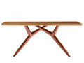 Tischplatte 240x100 cm recyceltes Teak, Plattenstärke 50 mm | Plattenstärke 20 mm aufgedoppelt auf 50 mm