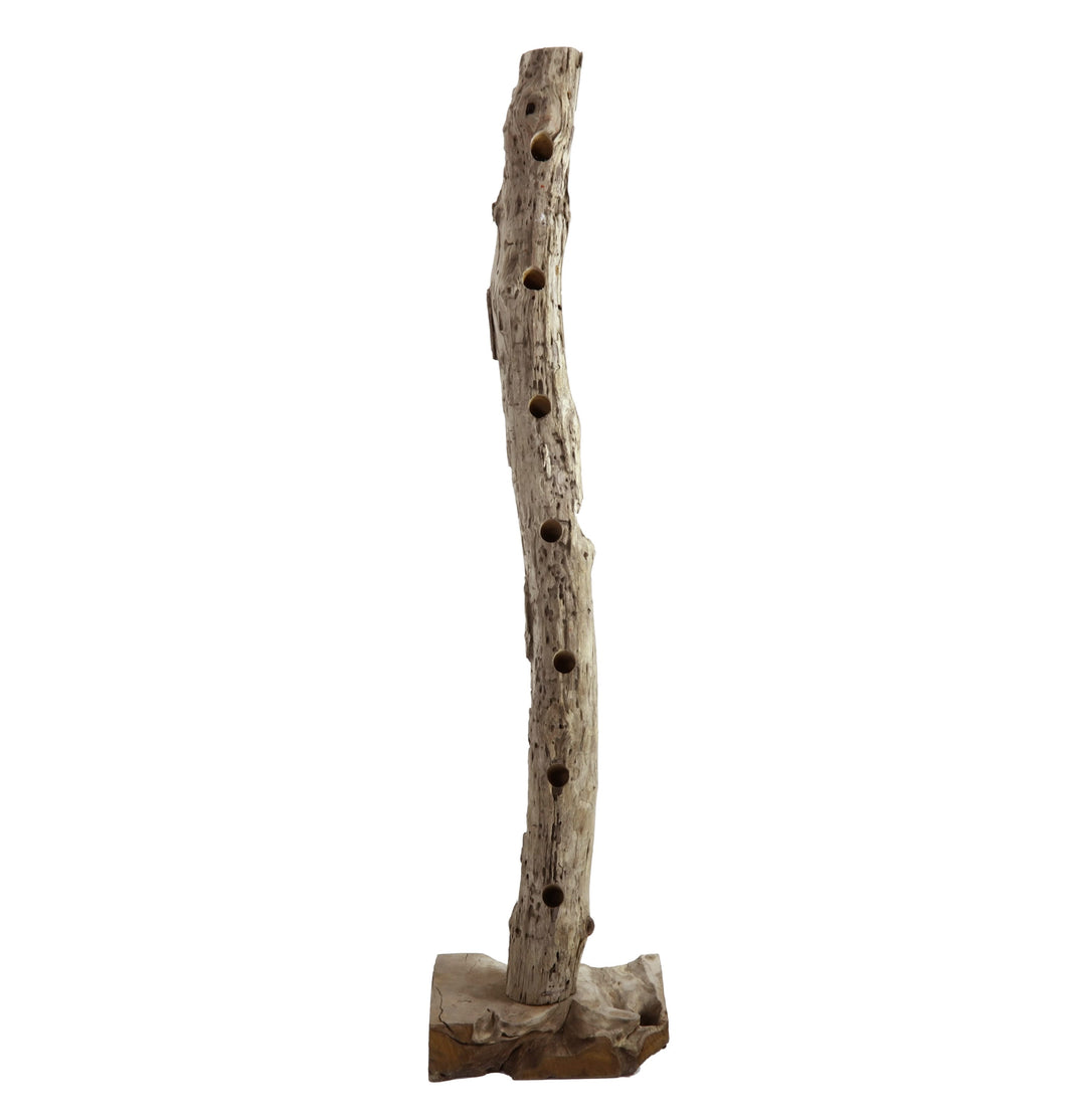 Weinregal  für 13 Flaschen | aus recyceltem Teak