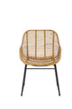 Tom Tailor Armlehnstuhl, 2er-Set  T-Rattan Dining Chair, mit Kufengestell | TOM TAILOR Metallring oben rechts. Sitzhöhe 46 cm, Sitzbreite 45 cm, Sitztiefe 46 cm, Armlehnhöhe 66 cm