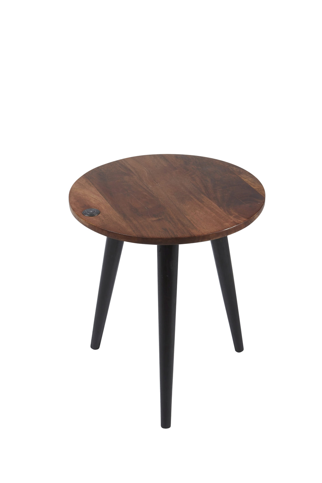 Tom Tailor Beistelltisch T-Wood Table Small | Plattenstärke 25 mm, angeschrägte Kante, schweizer Kante, eingelassener großer TOM TAILOR Metallknopf