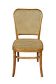 Stuhl mit Rattan-Geflecht | Sitzhöhe 46 cm, Sitztiefe 42 cm, Sitzbreite 44 cm