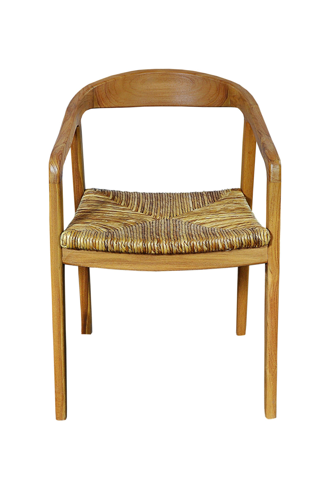 Armlehnstuhl mit Rattan-Sitz | Sitzhöhe 46 cm, Sitztiefe 45 cm, Sitzbreite 47 cm, Höhe der Armlehnen 66 cm