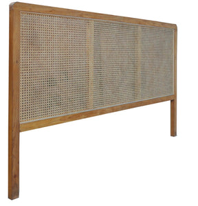 Bett-Kopfteil aus Rattan-Geflecht | hohes Kopfteil, Abstand Boden bis Unterkante Kopfteil: ca. 40 cm