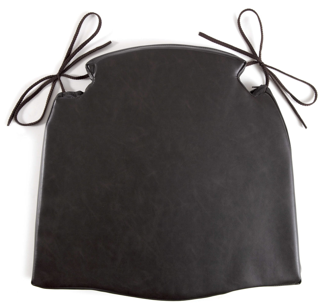 Stuhlkissen mit Bändern | 100% PU - Schaumstoff, Bezug abnehmbar, Höhe des Kissens: ca. 5 cm, Maß schmale Seite hinten: ca. 28 cm