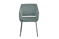Tom Tailor Armlehnstuhl, 2er-Set  T-Velvet Armchair, gepolstert, celadon | Bezug 100% PES, TOM TAILOR Flaglabel seitlich, Gestellstärke 25x25 mm, Sitzhöhe 47,5 cm, Sitztiefe 57 cm, Sitzbreite 40 cm, Höhe der Armlehnen 66 cm, Rückenhöhe 36 cm