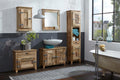 Bäder-Set 1 Hochschrank, 1 Unterschrank, 1 Spiegel, 1 kleiner Schrank, 1 Hängeschrank | Hochschrank 42x30x188 cm, Unterschrank 87x30x60 cm, Spiegel 67x5x68 cm, kleiner Schrank 70x30x60 cm, Hängeschrank 40x20x70 cm, Anschlag jeweils wählbar
