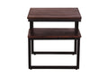 Beistelltisch  1 Ablageboden | Obere Tischplatte 51x51 cm, untere Tischplatte 27,5x51 cm, Abstand zwischen den beiden Tischplatten 13 cm
