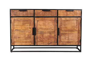 Sideboard  3 Türen, 3 Schubladen | mit fühlbarer Struktur