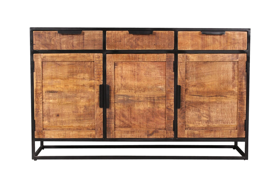 Sideboard  3 Türen, 3 Schubladen | mit fühlbarer Struktur