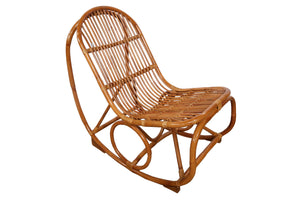 Tom Tailor Schaukelstuhl  aus Rattan | Sitzhöhe 43 cm, Sitzbreite 54 cm, Sitztiefe 46 cm