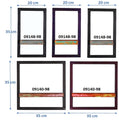 Wandregal-Set, 5-teilig 3 schmale und 2 breite Wandregale | Maße der Einzelregale: 3 x 20x25x35 cm, 2 x 35x25x35 cm