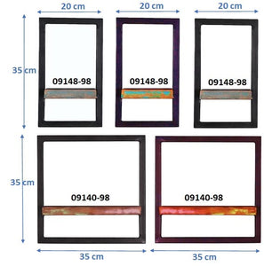 Wandregal-Set, 5-teilig 3 schmale und 2 breite Wandregale | Maße der Einzelregale: 3 x 20x25x35 cm, 2 x 35x25x35 cm