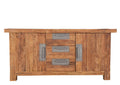 Sideboard  3 Schubladen, 2 Türen | Schubladenschienen aus Holz, Schubladeninnenmaß (BxTxH): 45x33,5x16 cm