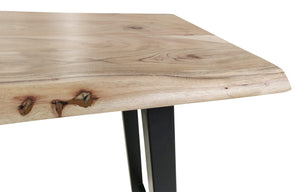 Stehtisch 124,5x51 cm mit Baumkante wie gewachsen