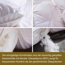 Laden Sie das Bild in den Galerie-Viewer, Traumreiter Daunendecke Steppbett Leicht