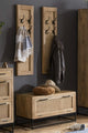 Dielen-Set 1 Schuhschrank, 2 Garderobenpaneele | Schuhschrank 84,5x40x48 cm für ca. 6 paar Schuhe, Garderobenpaneel 35x8x110 cm, 4 Haken