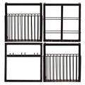 Wandregal-Set, 4-teilig 2 Körbe, Halterung für 2 Flaschen und 6 Gläser | 1x horizontales Weinregal für 2 Flaschen 35x15x35 cm, 2x Wandregal mit Korkenfang 35x15x35 cm, 1x Wandregal für 3 Gläser 35x15x35 cm, Metallstärke 2x2 cm