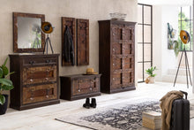 Laden Sie das Bild in den Galerie-Viewer, Dielen-Set 1 großer Schuhschrank, 1 kleiner Schuhschrank, 2 Garderobenpaneele, 1 Spiegel, 1 Schrank