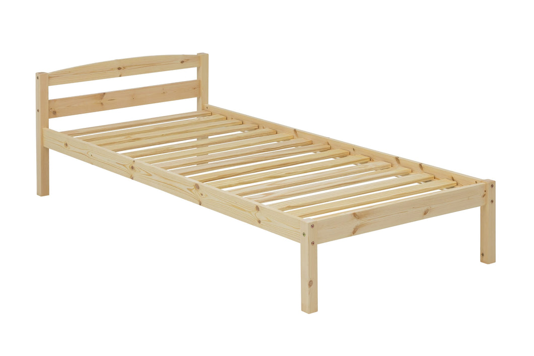 Bett für Matratzen 90x200cm | Liegehöhe 33 cm, Abstand Unterkante bis Boden 25 cm, belastbar bis 90 kg, ohne Lattenrost