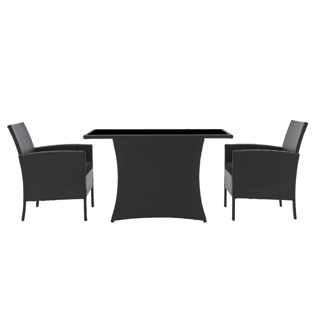 Sitzgruppe 2 Sessel, 2 Sitzkissen, 1 Tisch,