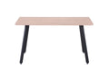 Tisch 140x80 cm  4 Beine | Plattenstärke 25 mm, Beine 4 cm rund, Abstand zwischen den Beinen: lange Seite 127 cm, kurze Seite 79 cm