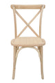 Stuhl, 2er-Set gepolsteter Sitz, mit Rattan, stapelbar