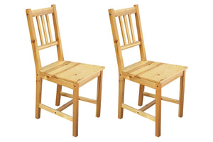 Stuhl, 2er-Set Brettsitz | Sitzhöhe 45 cm