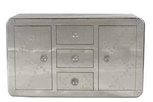 Sideboard 2 Türen, 3 Schubladen | Fächer hinter den Türen 50x35x39 cm, Schubladeninnenmaß BH 34x17 cm