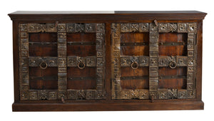 Sideboard  4 Türen | Fachinnenmaße BT 89x34 cm, Höhe oben 42,5 cm, Höhe unten 33 cm