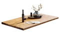 Tisch 220x100 cm Teak natur, Plattenstärke 50 mm / Gestell im Used Look | Bestehend aus Gestell 07114-43 + Tischplatte 07133-01, Plattenstärke 20 mm aufgedoppelt auf 50 mm, Gestell: Breite der Wangen 2 cm