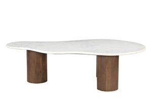 Couchtisch Platte wolkenförmig | Plattenstärke: 1,5 cm, Ø der Füße: 20 cm