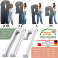 Seitenschläferkissen Jumbo XXL mit Bezug Deluxe