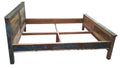 Bett für Matratzen 180x200 cm | Höhe Kopfteil 100 cm (76,5 cm ohne Füße), Höhe Fußteil 60 cm, Einlasstiefe Matratze 13,5 cm, Pfostenstärke 7x7 cm, Bodenfreiheit 19 cm, Abstand Boden bis Unterkante seitlicher Rahmen 23 cm