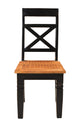 Stuhl, 2er-Set  Brettsitz | Sitzhöhe 45 cm, Sitztiefe 42 cm, Höhe Rückenlehne 55 cm, Beinstärke 6x6 cm auf 4,5x4,5 cm, Beinhöhe 37 cm