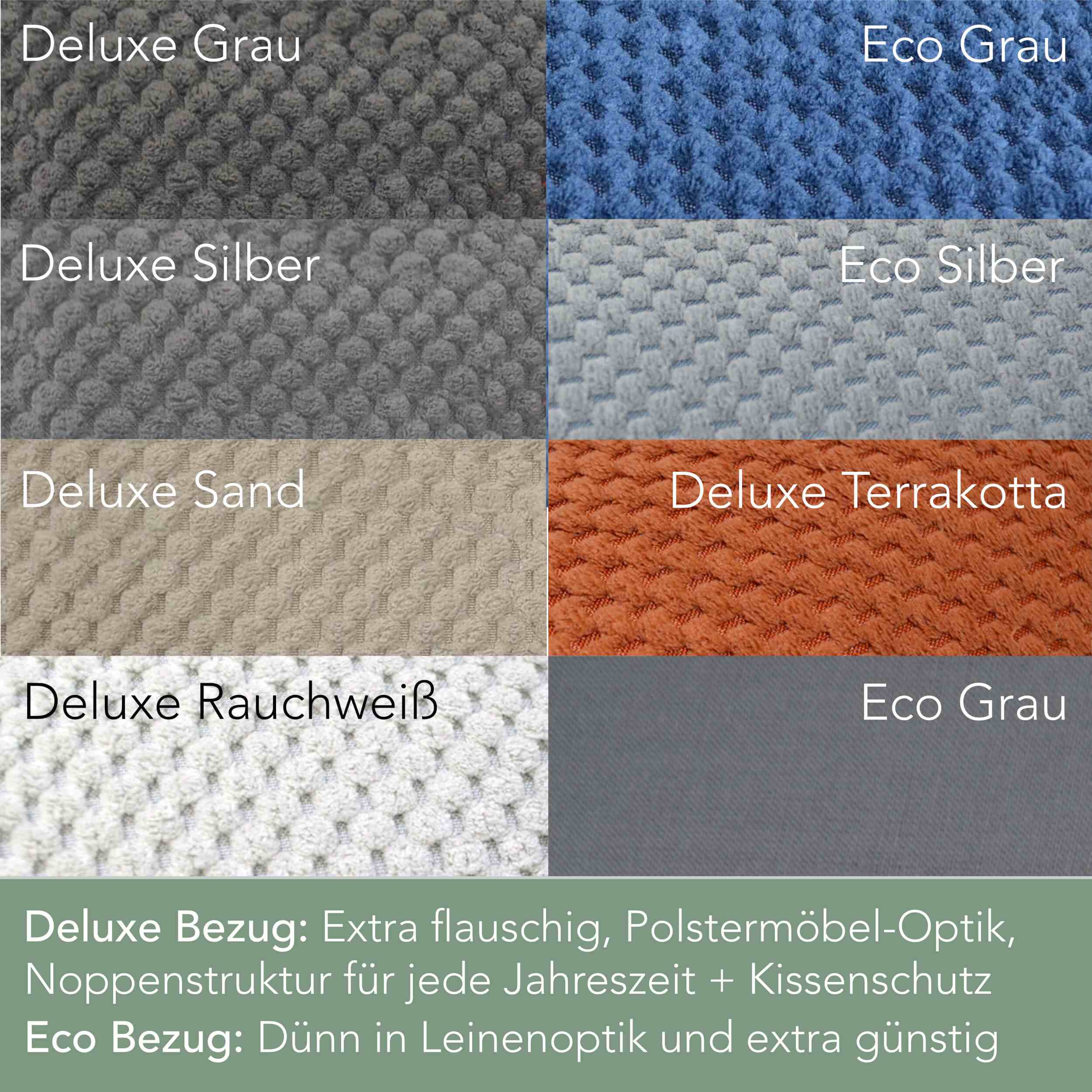 Seitenschläferkissen VISCO mit Bezug Deluxe (Größe M bis XXL)